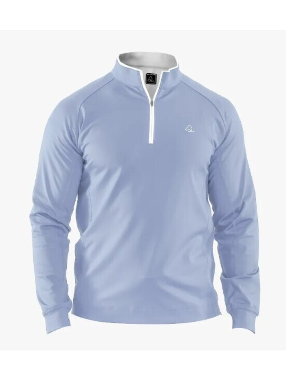 DEOLAX Dry-Fit Quarter Zip Golf Sweatshirt - Light Blue, Size M